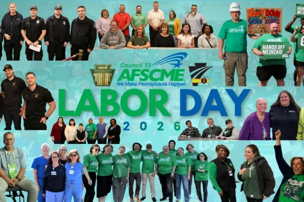 afscme members collage happy labor day