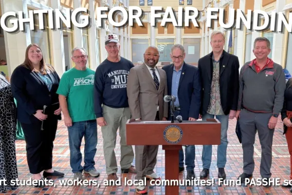 fighting for fair funding of passhe schools group photo