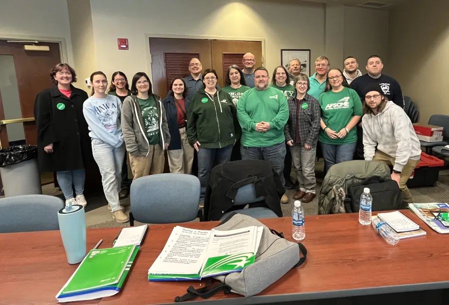 group of AFSCME members