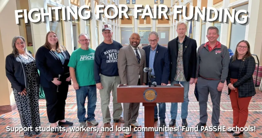 fighting for fair funding of passhe schools group photo