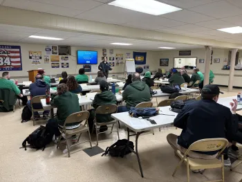 training room full of AFSCME members