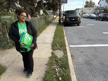 afscme member out knocking doors