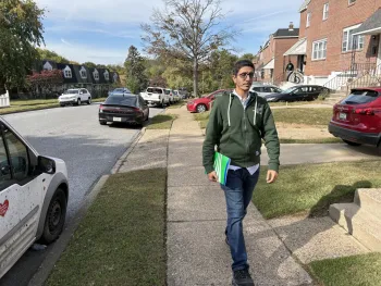afscme member out knocking doors
