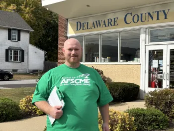 afscme member out knocking doors