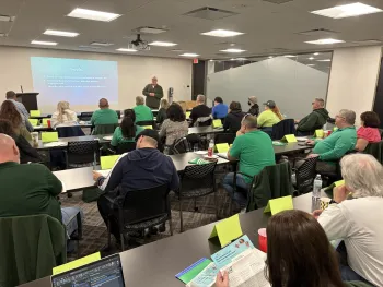 training room full of AFSCME members