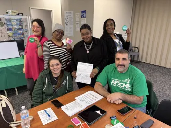 group of AFSCME members