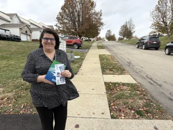 afscme member out knocking doors