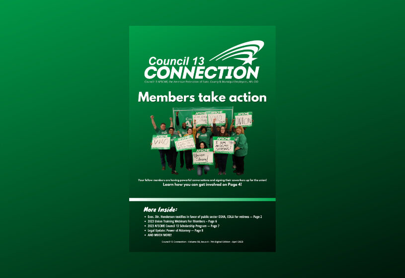 AFSCME Council 13 Representing Over 65,000 Pennsylvania Employees