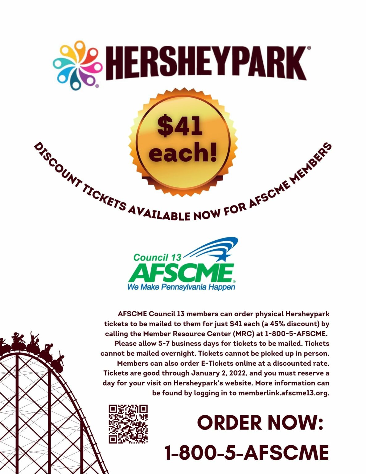 Discount Hersheypark tickets available now for Council 13 members